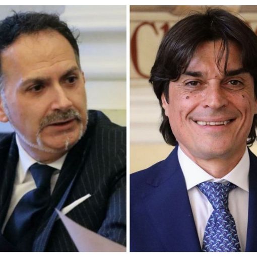 Nel collage fotografico gli assessori Giacomini (a sinistra) e Bovino