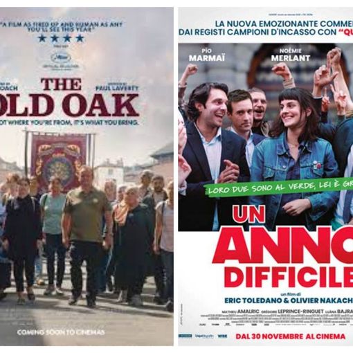 Le locandine dei due film in programmazione