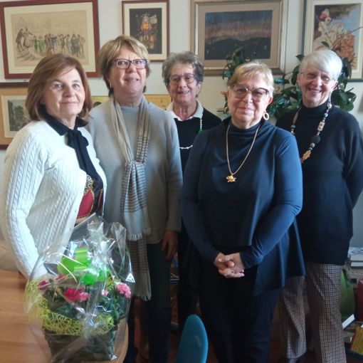 Nella foto, da sinistra: Donatella Boscassi, Paola Imarisio, Luigina Binelli, Maria Saveria Ciprotti e Margherita Giusy Gobello