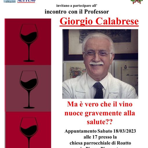 La locandina del convegno che vedrà relatore il professor Calabrese