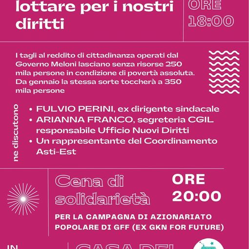 Convegno alla Casa del Popolo per discutere di povertà e diritti, con Carlo Sottile nel cuore