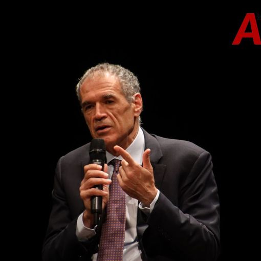 Carlo Cottarelli ritratto da Merfephoto - Efrem Zanchettin nel corso di un precedente appuntamento astigiano