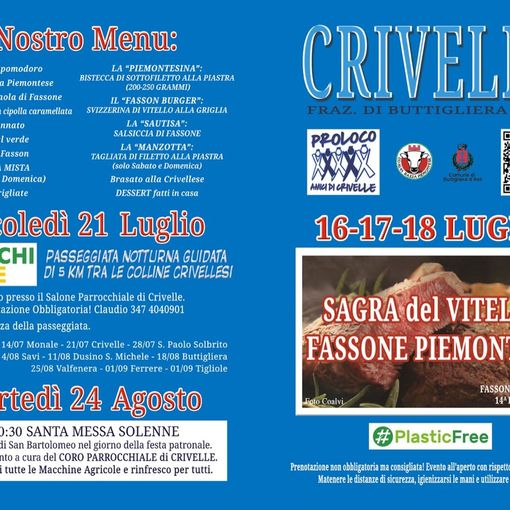 Attività e iniziative non vanno in vacanza a Crivelle: il programma