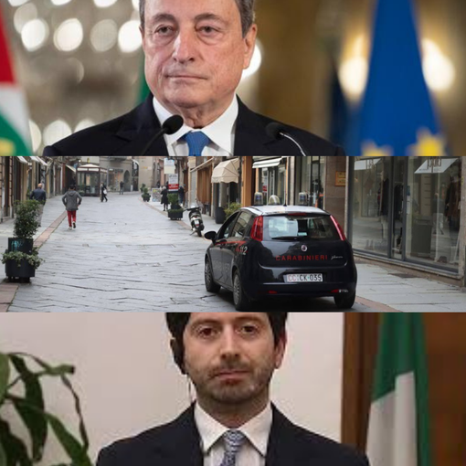 Coilage premier Draghi, controlli in centro ad Asti, ministro Speranza