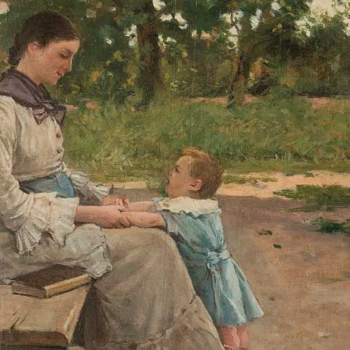 Un bell'esempio di quiete bucolica nella Toscana ritratta dai macchiaioli