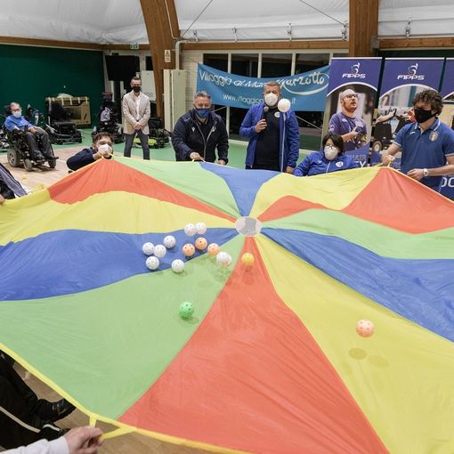 Un gruppo di giocatori FIPPS immortalati durante un evento a Jesolo