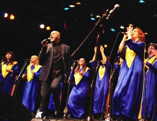 La formazione gospel in concerto