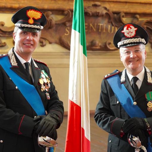 Il Colonnello Federici (a sinistra), ritratto con il Generale Angrisani