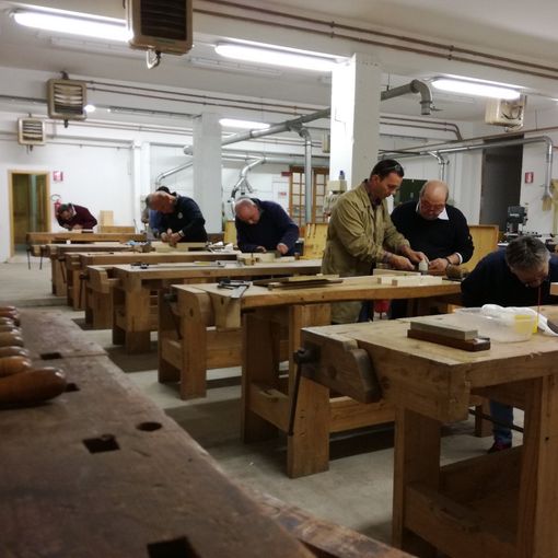 A Montegrosso d'Asti laboratorio di falegnameria