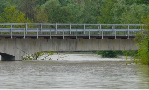 Messa in sicurezza del ponte sul Tanaro a Rocchetta. Durante l’esecuzione dei lavori verrà realizzato un attraversamento provvisorio del fiume
