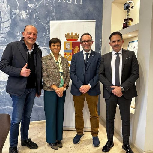 Nella foto, da sinistra a destra: Sergio Ebarnabo, Marina Di Donato, Marcello Coppo e Luigi Giacomini