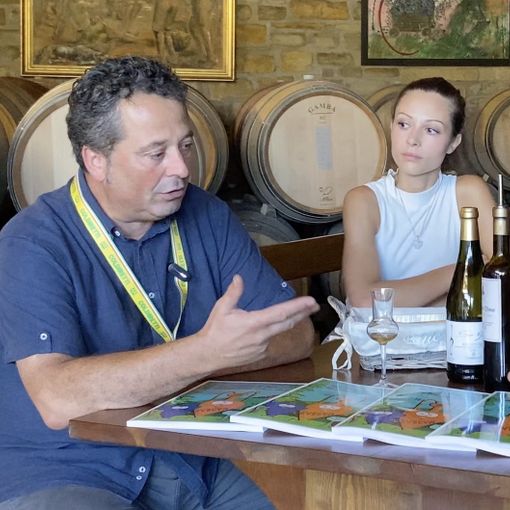 Gianfranco Torelli dell’Azienda Agricola Mario Torelli di Bubbio con la figlia Michela
