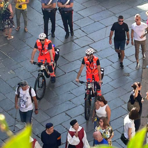 Il Green Team Rescue della Croce Verde di Asti in azione al Palio