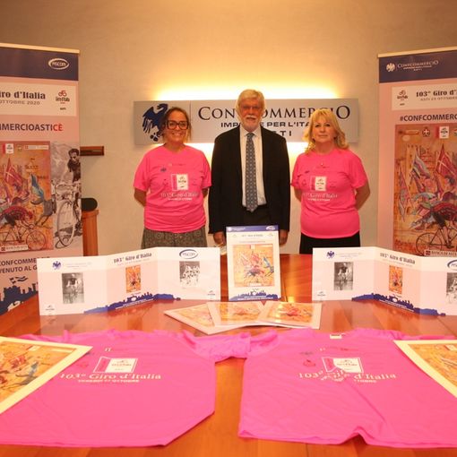 In vista del Giro d’Italia ad Asti, Confcommercio lancia l’iniziativa “Vetrine in rosa”