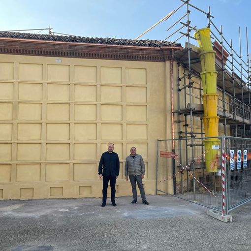 Il sindaco Rasero e il consigliere Ferrero durante il sopralluogo
