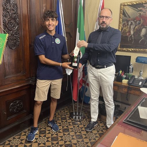Simone Dezani con il sindaco Rasero