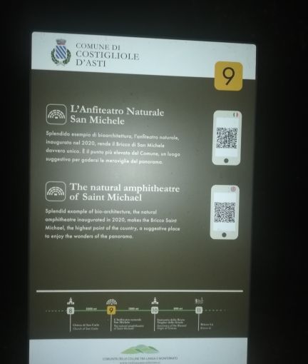 Alcuni dei cartelloni con stampati i QR code grazie ai quali si può accedere a contenuti interattivi