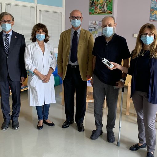 Nella foto, da sinistra: il dott. Luigi Gentile, la dott.sa Paola Gianino, Marco Stobbione, Carlo Alberto Goria, la dott.sa Gaia Militerno.