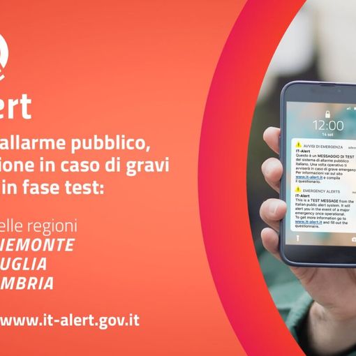 IT - ALERT: il 14 settembre in Piemonte il nuovo test del sistema di allarme pubblico