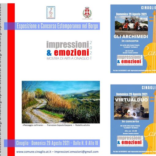 A Cinaglio una domenica d'arte grazie al concorso “Impressioni &amp; emozioni 2021”