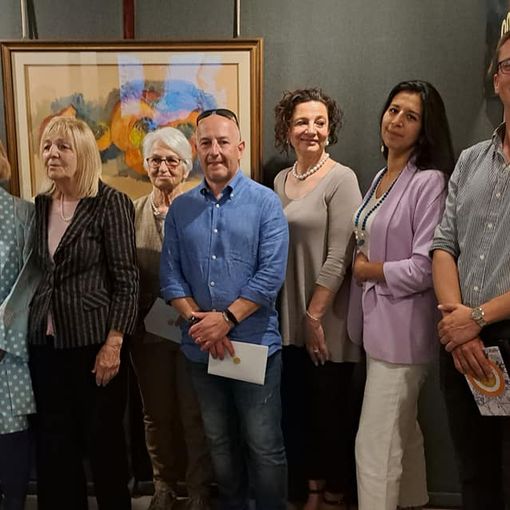 Foto dell'inaugurazione della mostra