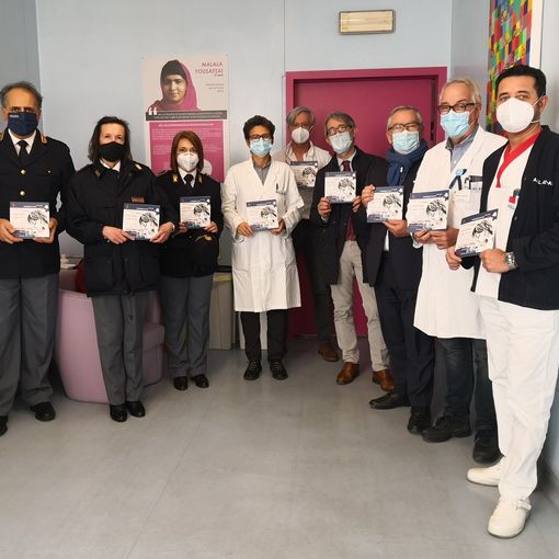 Il questore di Asti oggi in visita al pronto soccorso del Cardinal Massaia per la campagna 'Questo non è amore'