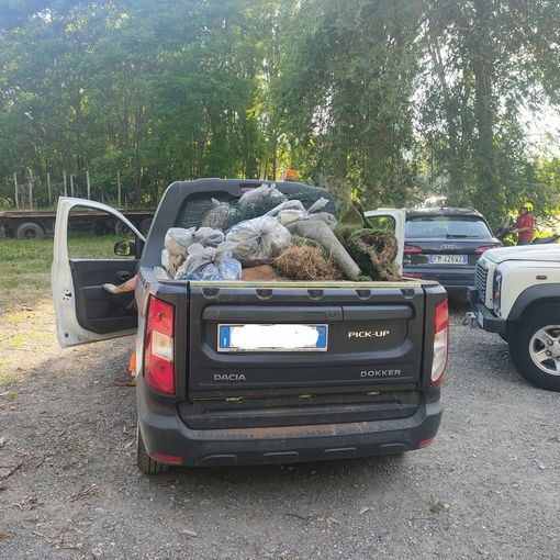 130 sacchi di immondizia in due ore. Un successo la giornata ecologica a Costigliole [FOTO]