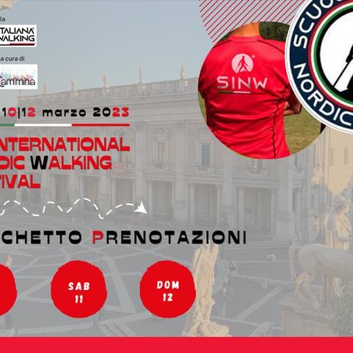 Aperte le adesioni al XVI International Nordic Walking Festival in programma a Roma