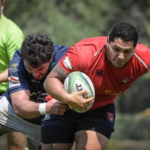 Jeremias Santiago De Sarro ritratto durante un'azione
