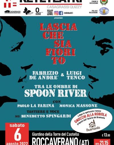 Ad agosto tre appuntamenti di Rete Teatri, con il nuovo spettacolo &quot;Lascia che sia fiorito...&quot;