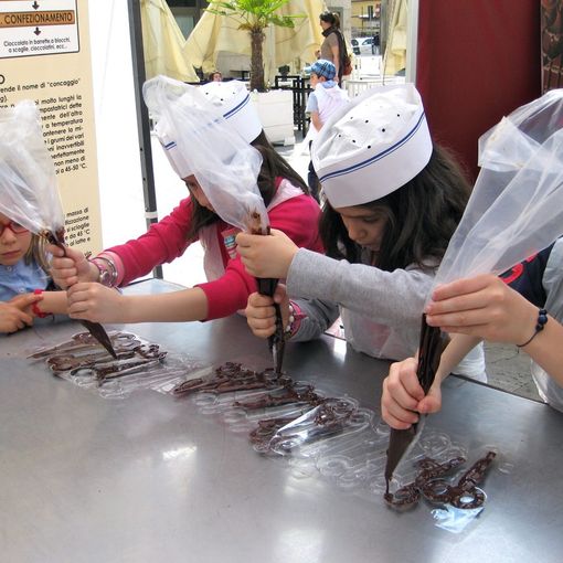 Uno dei laboratori di Chocomoments