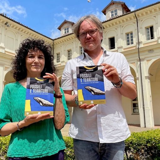 L'autrice, Laura Nosenzo, con il presidente del Distretto Gianluca Forno