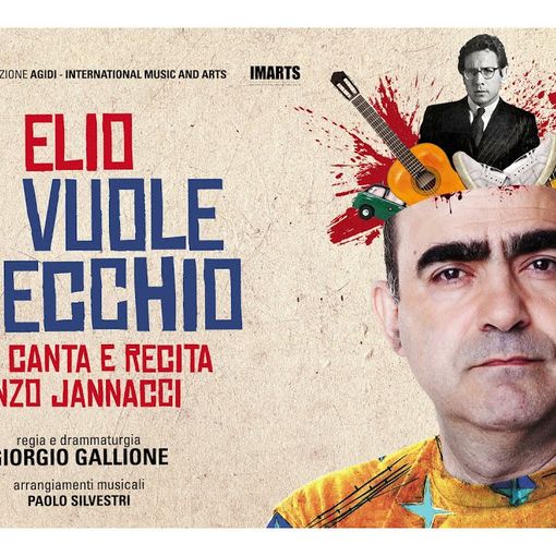 La locandina dello spettacolo che vedrà protagonista Elio