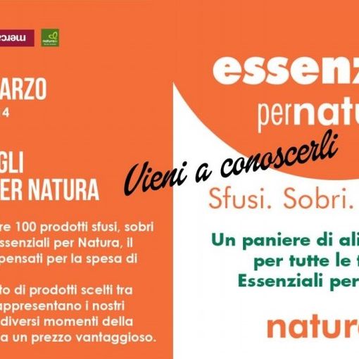 La locandina dell'iniziativa &quot;Essenziali per natura&quot;