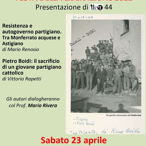 La locandina della presentazione in programma sabato a Mombaruzzo