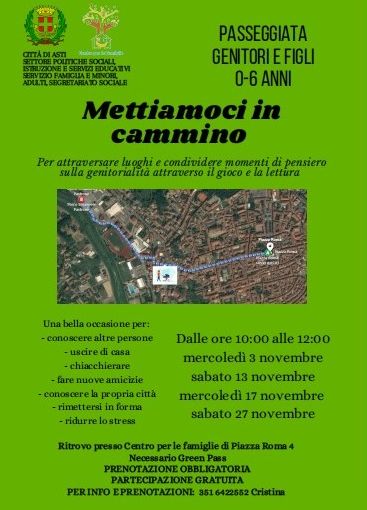 La locandina dell'iniziativa &quot;Mettiamoci in cammino&quot;