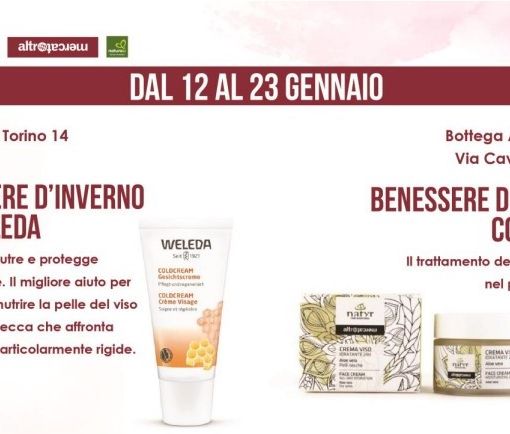 La locandina degli appuntamenti con la cosmesi bio