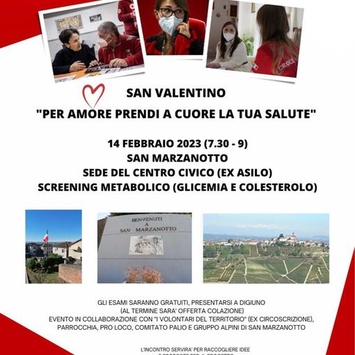 La locandina dell'iniziativa in programma il 14 febbraio a San Marzanotto