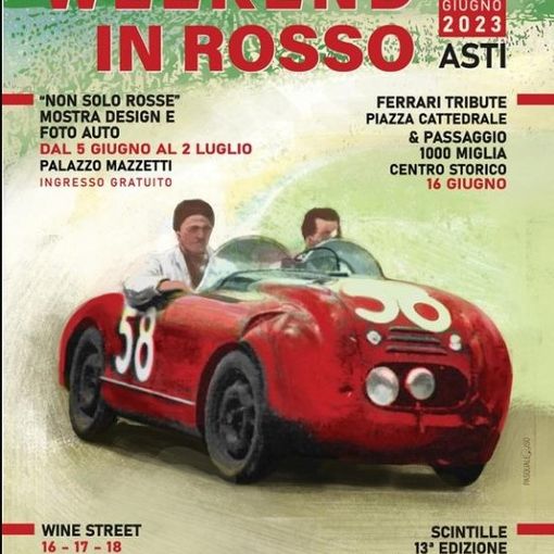 La locandina del &quot;Weekend in rosso&quot;