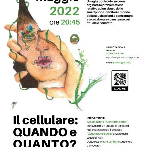 La locandina dell'incontro in programma presso l'”IIS V. Alfieri”