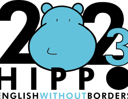 Il logo delle Hippo &quot;English Without Borders&quot; Olympiad