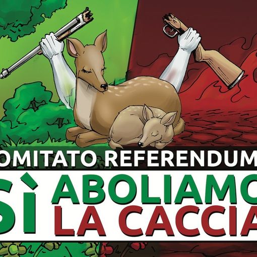 Il logo del comitato promotore del referendum contro la caccia