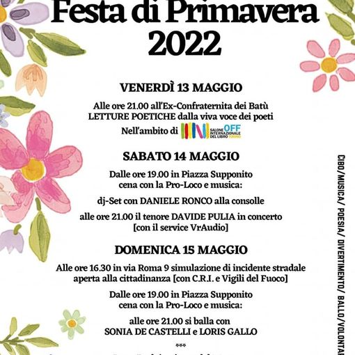 In arrivo tre giorni di Festa di Primavera a Villanova d'Asti