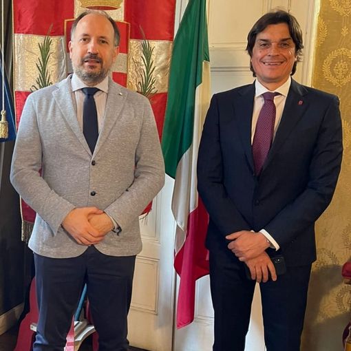 Il sindaco di Asti Maurizio Rasero e l'assessore allo Sport Mario Bovino