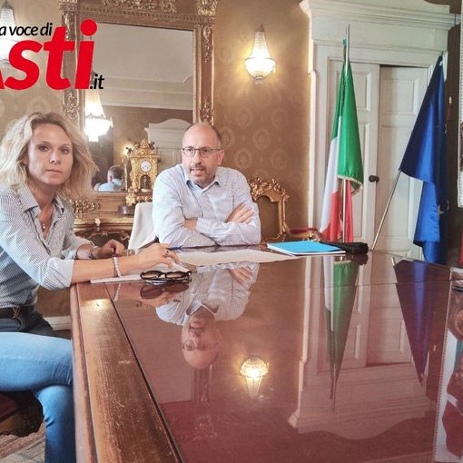 Il sindaco Maurizio Rasero e la sua vice Stefania Morra