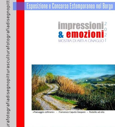 La locandina della mostra artistica in programma a Cinaglio