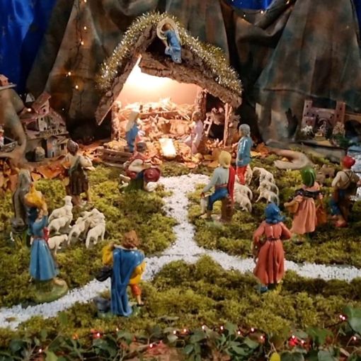 Uno dei presepi in mostra ad Antignano