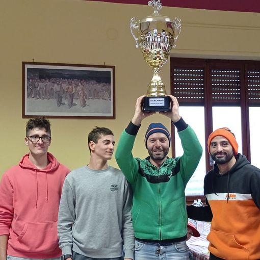 I componenti del team Natta, vincitori della gara sociale