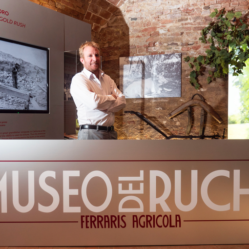 Luca Ferraris, attuale titolare dell'azienda agricola di famiglia