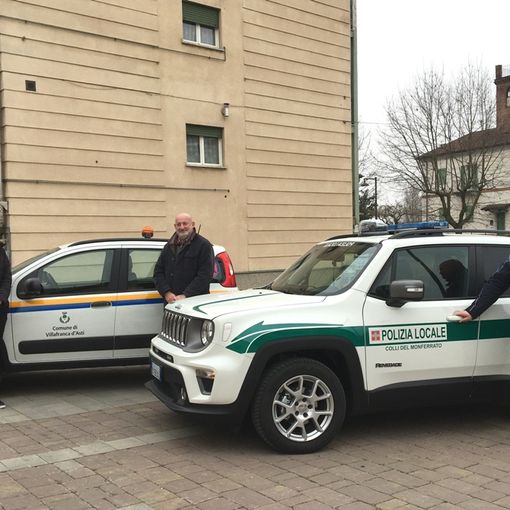Il sindaco Macchia, il geometra Pittarelli e l’ispettore Nivino con i nuovi mezzi